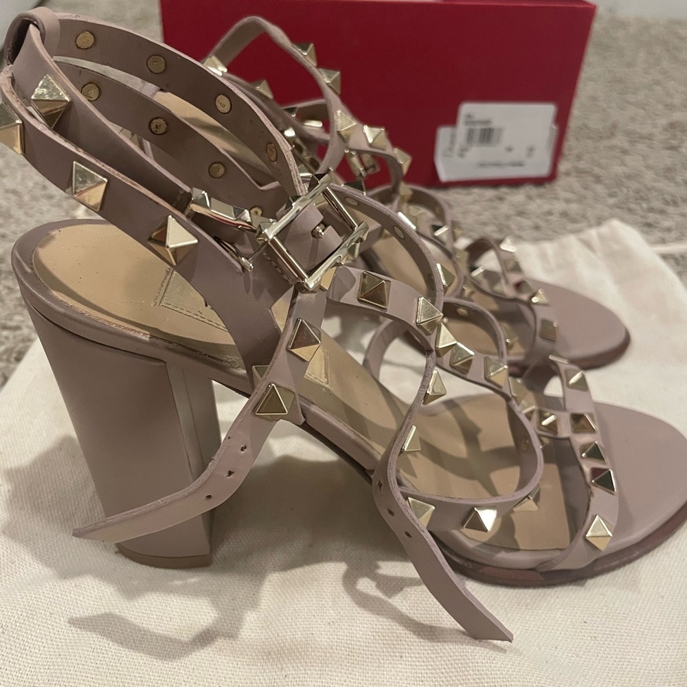 Valentino Rockstud Sandal 90MM Heel- Size 37 1/2